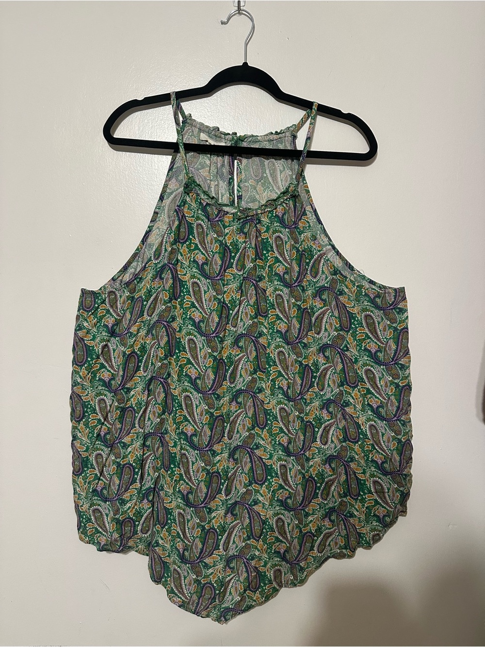 Maurice’s Paisley Top Green and Purple